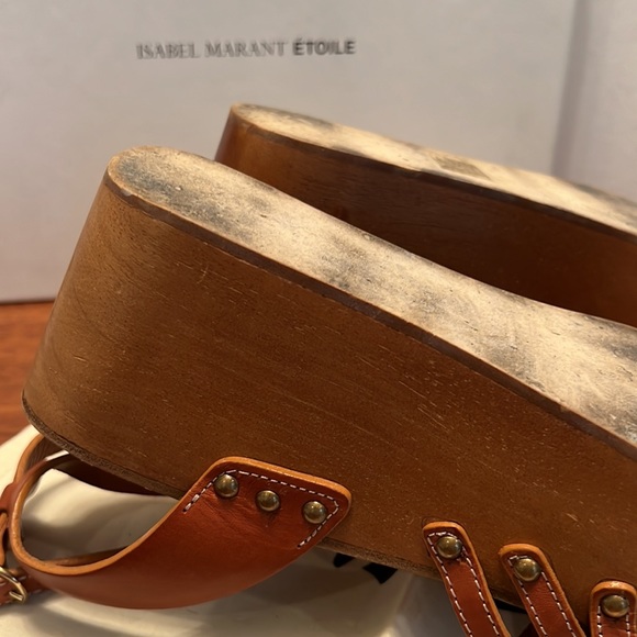 Isabel Marant platform leather wedges - Picture 7 of 9